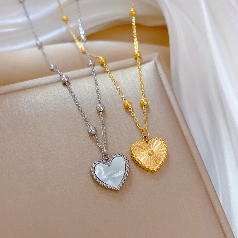 Minimalist Heart Necklace in Gold – Valentine’s Day Gift for Women