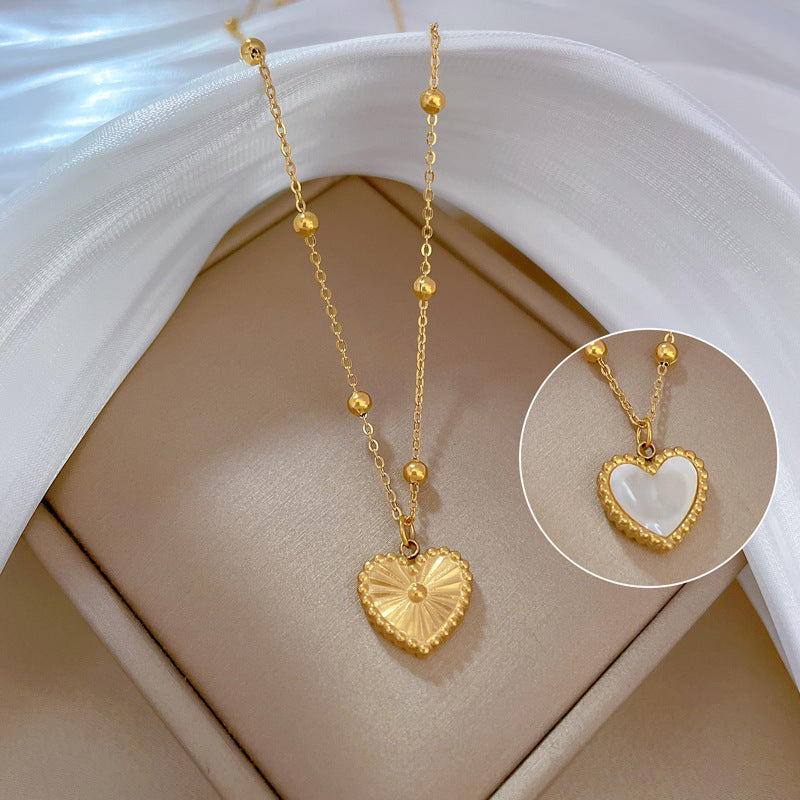 Minimalist Heart Necklace in Gold – Valentine’s Day Gift for Women