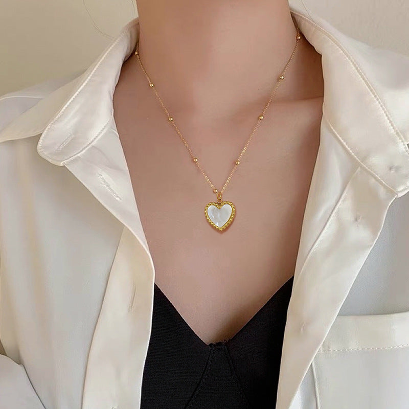 Minimalist Heart Necklace in Gold – Valentine’s Day Gift for Women